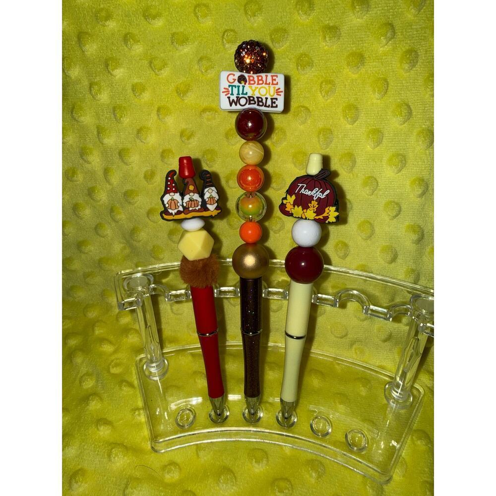 Handmade Beaded Fall Pens